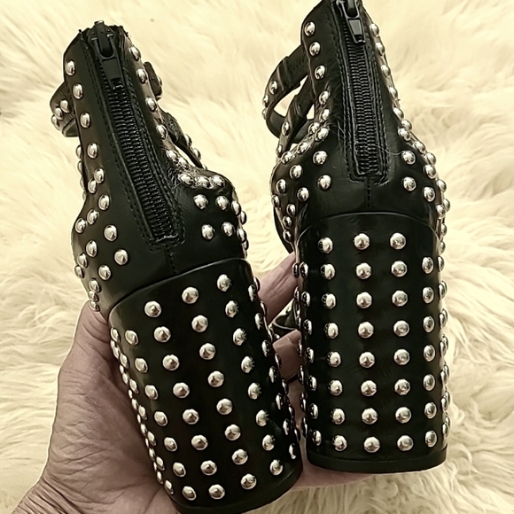 Steve Madden Fara S Black Studded Heels - Picture 6 of 16